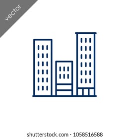 Building icon - illustration