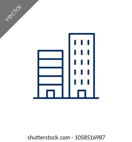 Building icon - illustration