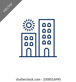 Building icon - illustration