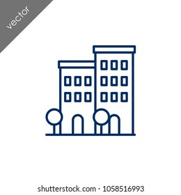 Building icon - illustration