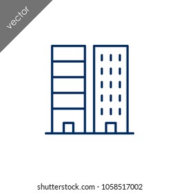 Building icon - illustration