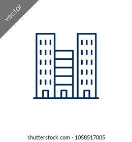 Building icon - illustration