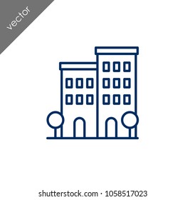 Building icon - illustration