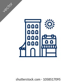 Building icon - illustration