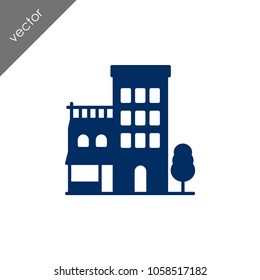Building icon - illustration