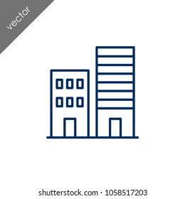 Building icon - illustration