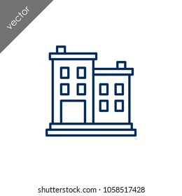 Building icon - illustration