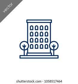 Building icon - illustration