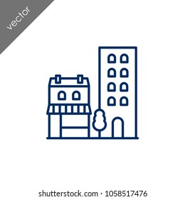 Building icon - illustration