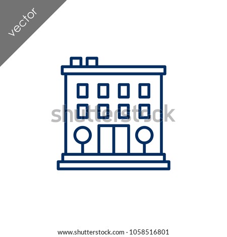 Building icon - illustration
