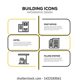 BUILDING ICON AND ILLUSTRATION CONCEPT