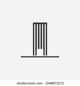 Building icon illustration isolated vector sign symbol