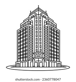 Building icon illustration isolated vector 
