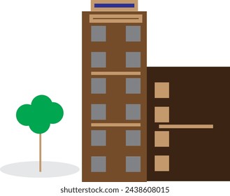 Building icon illustration isolated vector sign symbol