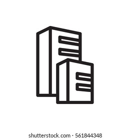 building icon illustration isolated vector sign symbol