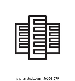 building icon illustration isolated vector sign symbol