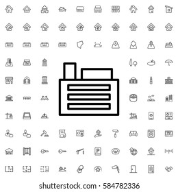 building icon illustration isolated vector sign symbol. Real Estate icons set.