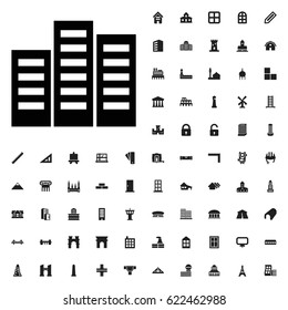 Building icon illustration isolated vector sign symbol. architecture icons vector set. on white background