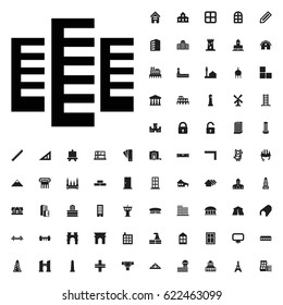 Building icon illustration isolated vector sign symbol. architecture icons vector set. on white background