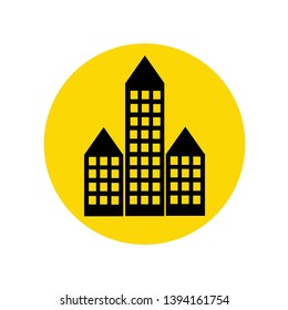 Building Icon illustration vector, Skyscraper Symbol design modern concept, flat icon for web and app