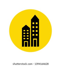 Building icon illustration vector, Skyscraper symbol modern concept, ready for web, app and print