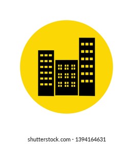 Building icon illustration vector, Skyscraper symbol modern concept, ready for web, app and print