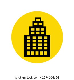 Building icon illustration vector, Skyscraper symbol modern concept, ready for web, app and print