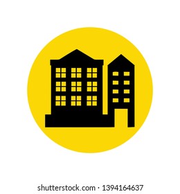 Building icon illustration vector, Skyscraper symbol modern concept, ready for web, app and print