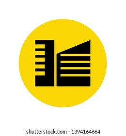 Building icon illustration vector, Skyscraper symbol modern concept, ready for web, app and print