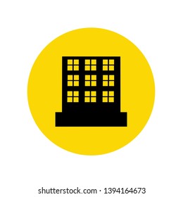 Building icon illustration vector, Skyscraper symbol modern concept, ready for web, app and print