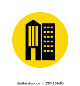 Building icon illustration vector, Skyscraper symbol modern concept, ready for web, app and print
