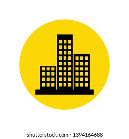 Building icon illustration vector, Skyscraper symbol modern concept, ready for web, app and print