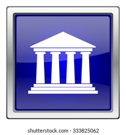 Building icon. Internet button on white background. EPS10 vector.
