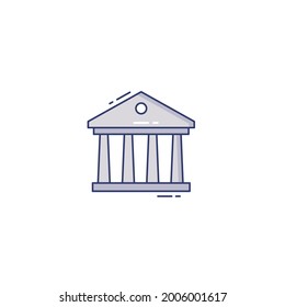 Building Icon Isolated On White Background