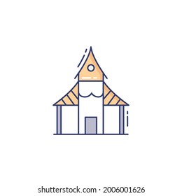 Building Icon Isolated On White Background