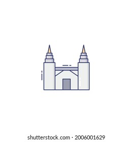 Building Icon Isolated On White Background