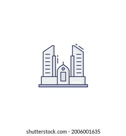 Icono De Construcción Aislado En Fondo Blanco