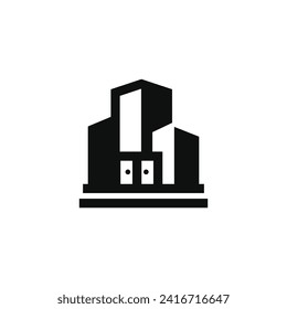 Building icon isolated on white background