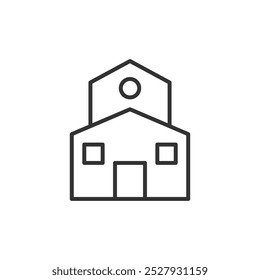 Building icon isolated on white background. Real estate symbol modern, simple, vector, icon for website design, mobile app, ui. Vector Illustration