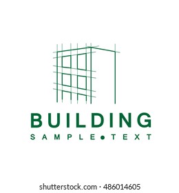 Building Icon - Isolated On White Background. Vector Illustration, Graphic Design. For Web, Websites, Print Material