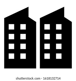 building icon isolated sign symbol vector illustration - high quality black style vector icons
