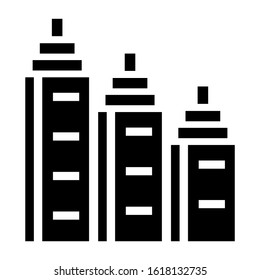 building icon isolated sign symbol vector illustration - high quality black style vector icons
