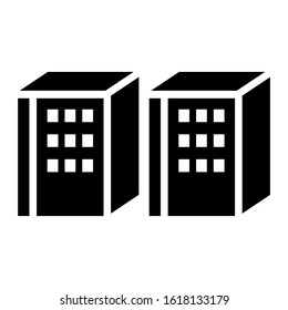 building icon isolated sign symbol vector illustration - high quality black style vector icons

