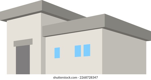 Building icon isolated vector 3d illustration.