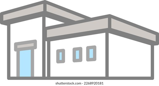 Building icon isolated vector 3d illustration.