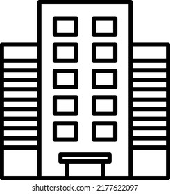 Building icon isolated vector illustration.