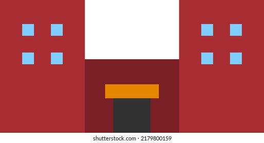 Building icon isolated vector illustration.