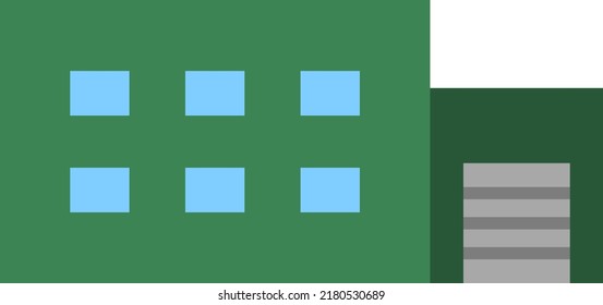 Building icon isolated vector illustration.