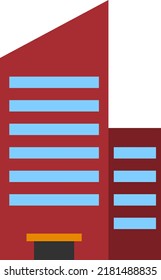 Building icon isolated vector illustration.