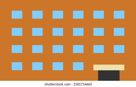 Building icon isolated vector illustration.